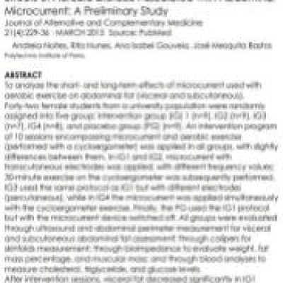 Image for Effects of Aerobic Exercise Associated with Abdominal Microcurrent