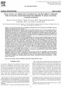 IMPEDANCE-CONTROLLED MICROCURRENT THERAPY FOR MANAGING RADIATION-INDUCED FIBROSIS IN HEAD-AND-NECK CANCER PATIENTS