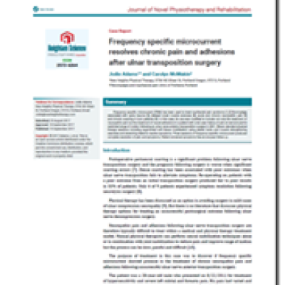 Image for Frequency Specific Microcurrent Resolves Chronic Pain and Adhesions After Ulnar Transposition Surgery