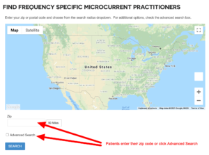 practitioner locator map