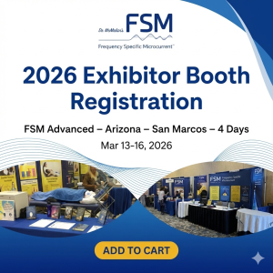 Frequency Specific Microcurrent 2026 exhibitor booth registration fsm advanced arizona san marcos march 13-16, 2026