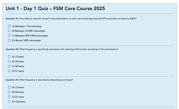 FSM Online Course - quiz